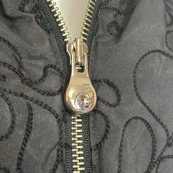 Beyoncé RARE House of Dereon Black Beaded Vest with Removable Rabbit Fur Collar - Picture 4 of 12